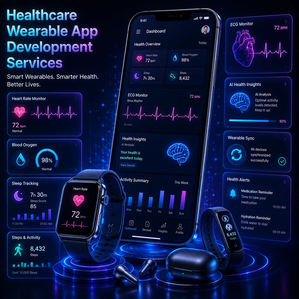 Healthcare wearable app development services